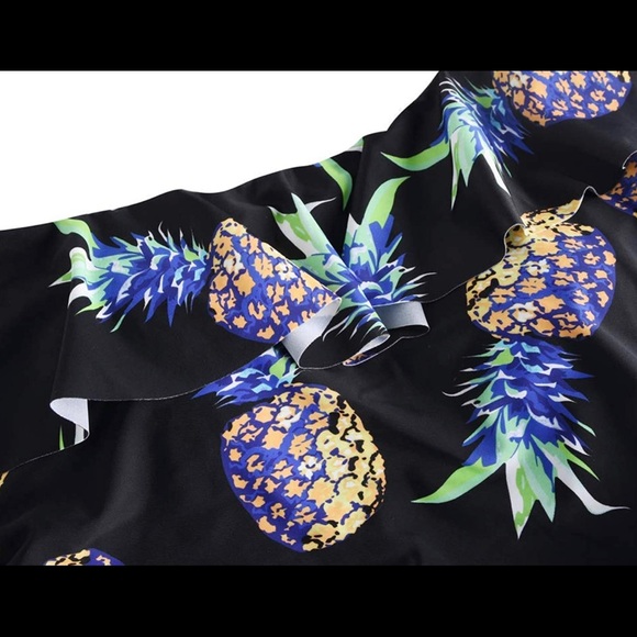 Hilor Women's 6 One Piece Swimsuits One Shoulder Swimwear Pineapple - Picture 3 of 5